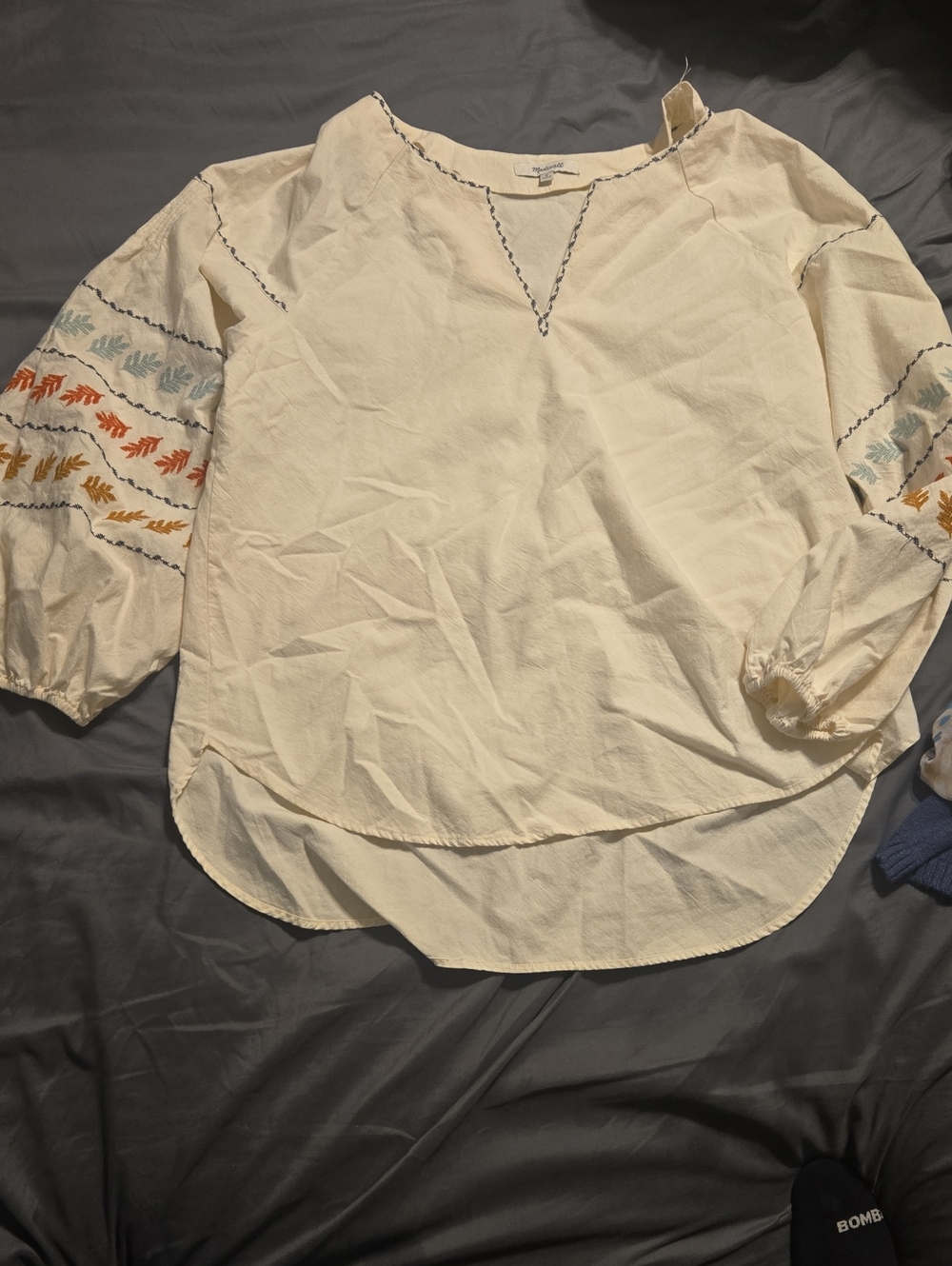 Madewell Cream 100% Cotton Shirt